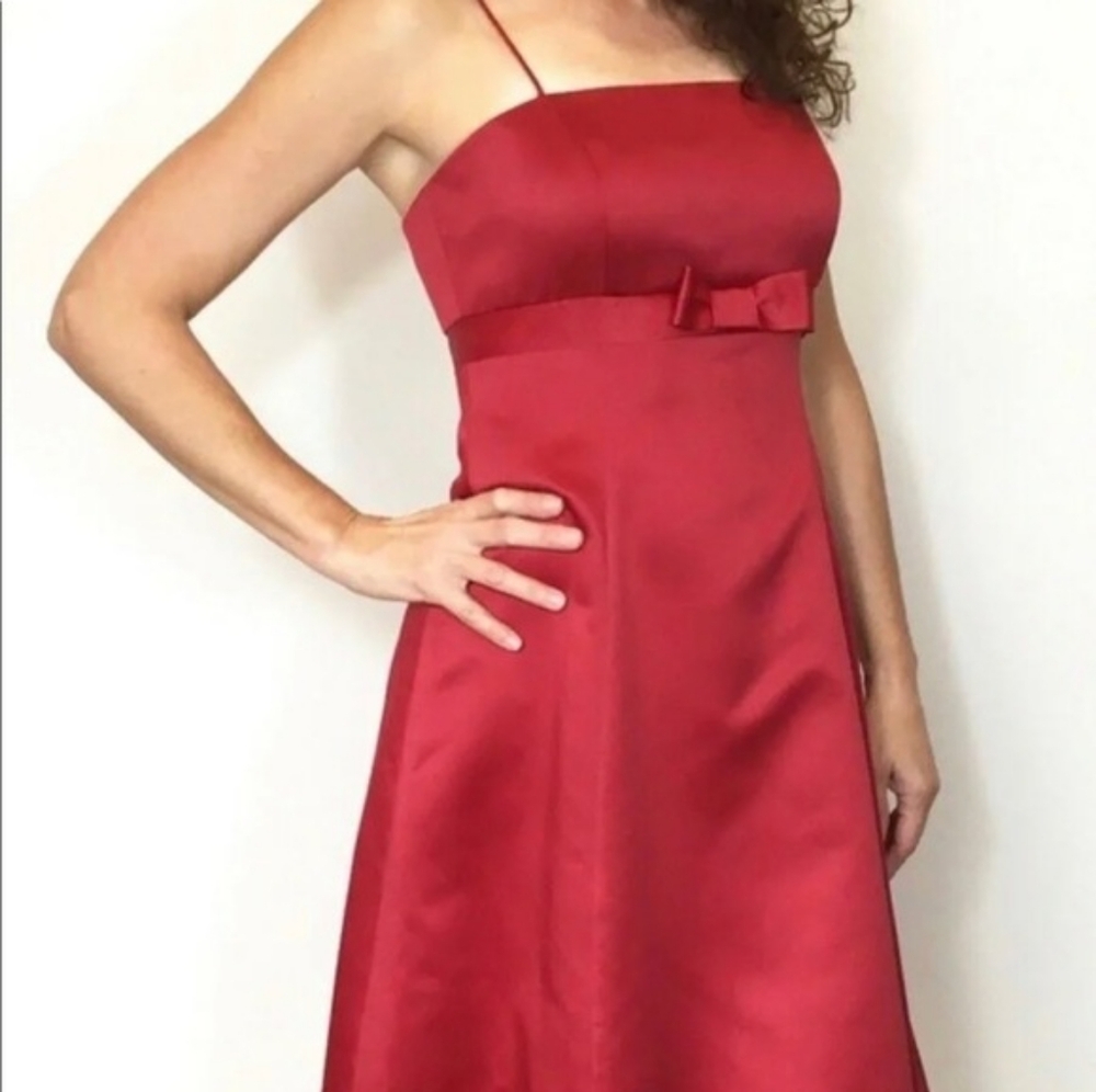 David’s Bridal - Size 13 - Strappy Red Dress